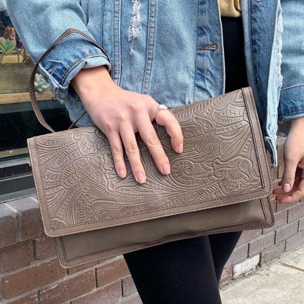 Hobo Oversized Leather Clutch/Pouch